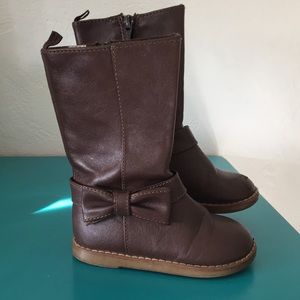 Baby Gap - Size 7 - Toddler - Brown Boot with Bow